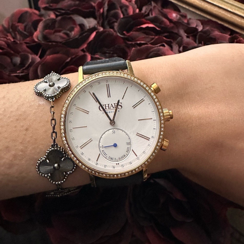 Chaps Gold and Black Women's Timepiece